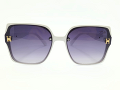 Designer Sunglasses - Eyewear - Plastic - Square - White