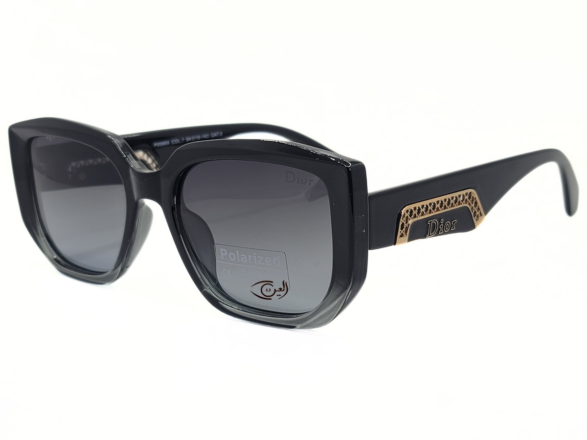 Dior-Black - P00669 - Col.7 - 54-19-143 - Cat3-Female-Plastic-Hexa Square-CR UV400-Medium-Eyewear