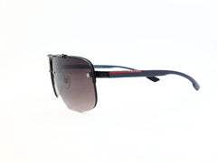 Prada Sunglasses - Grey- Metalic with Plastic Stick - Square