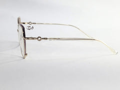 Designer - light purple with Golden stick- Female - Metal - Hexa square - Eyewear