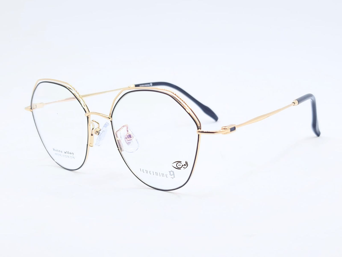 Designer  - Golden black contrast - Female - Metal - Hexa - Eyewear