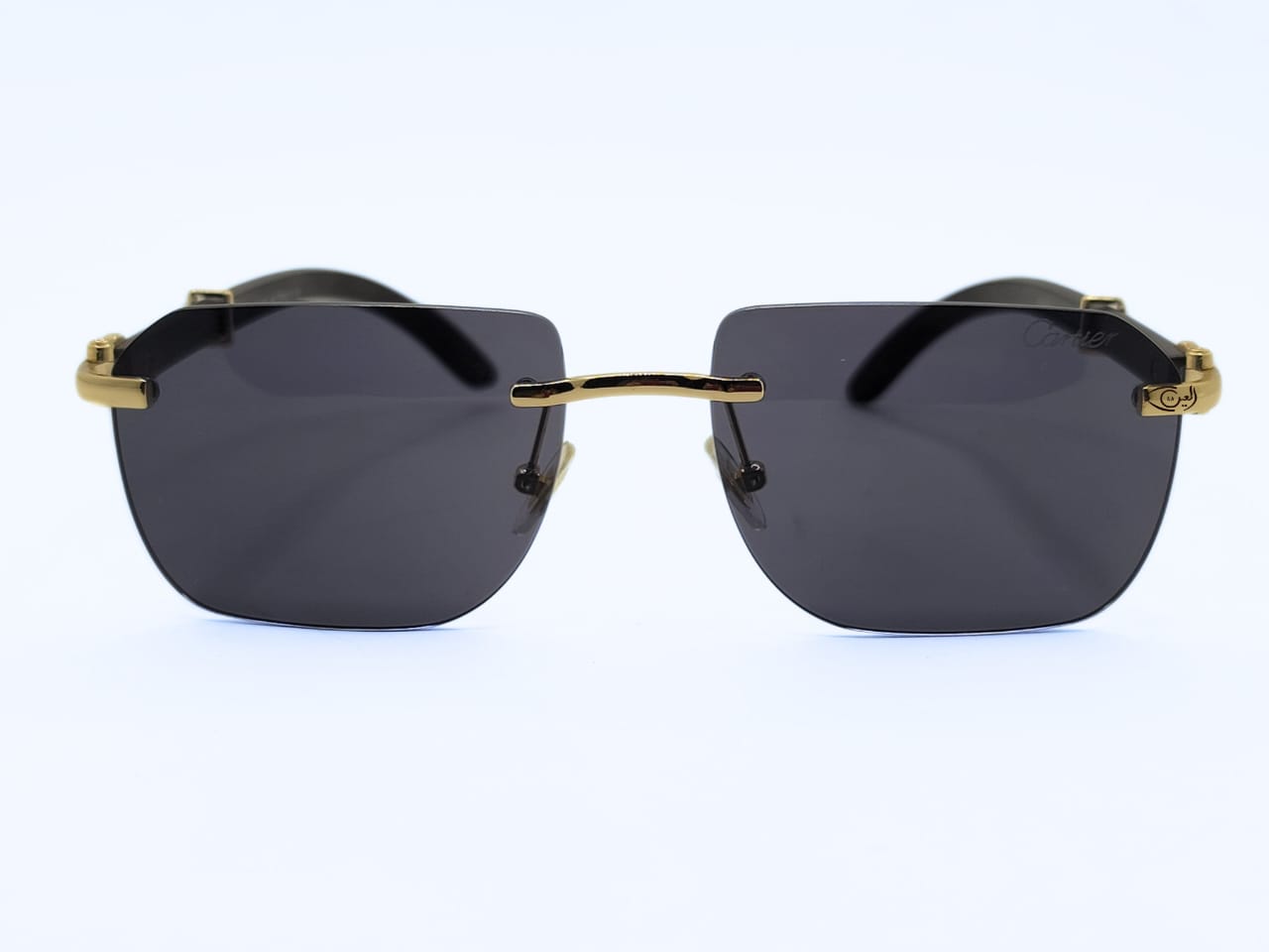 Cartier - black Golden - Metal - Medium - Male - Square - CR Plastic UV - Eyewear