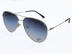 Designer - sliver - Male  - Metal - Double Bridge Aviator - CR UV - Wide - Eye wear