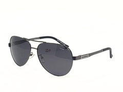 Cartier Sunglasses - Female - Black - Double Bridge Aviator - CR Dark Gray UV - Metal - Eyewear