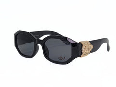 Designer   - Female - Black - hexa Square - Plastic - CR UV - Eyewear