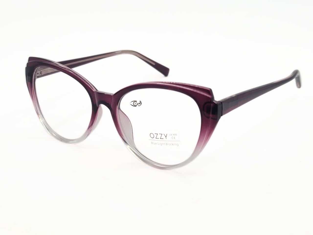 Designer - Double Purple - Female - Plastic Sheet - Cat Eye - Medium - Eyewear