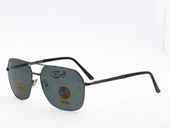 Ray Ban  Sunglasses - Male - Black - Double Bridge Square - Diamond Glass Black - Metal - Eyewear