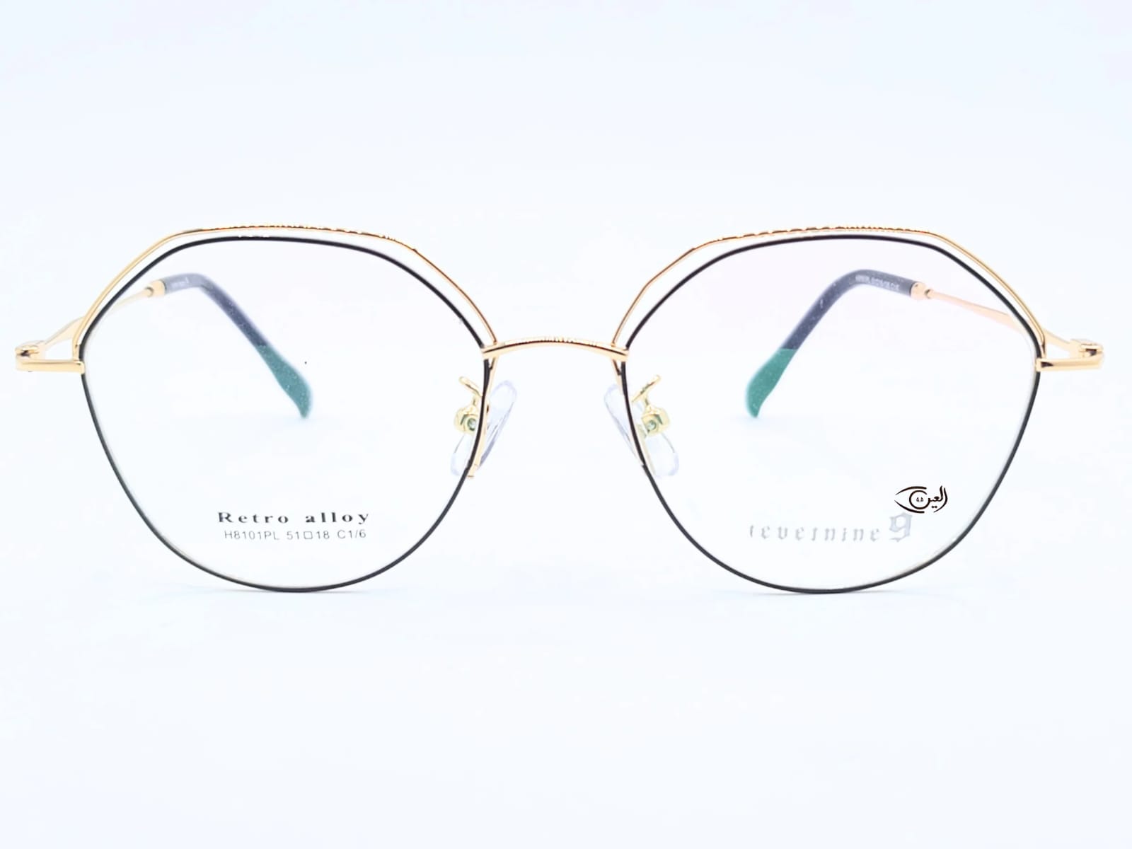 Designer  - Golden black contrast - Female - Metal - Hexa - Eyewear