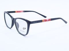 Designer - Plastic - Female - Black - Square - Medium - Eyewear