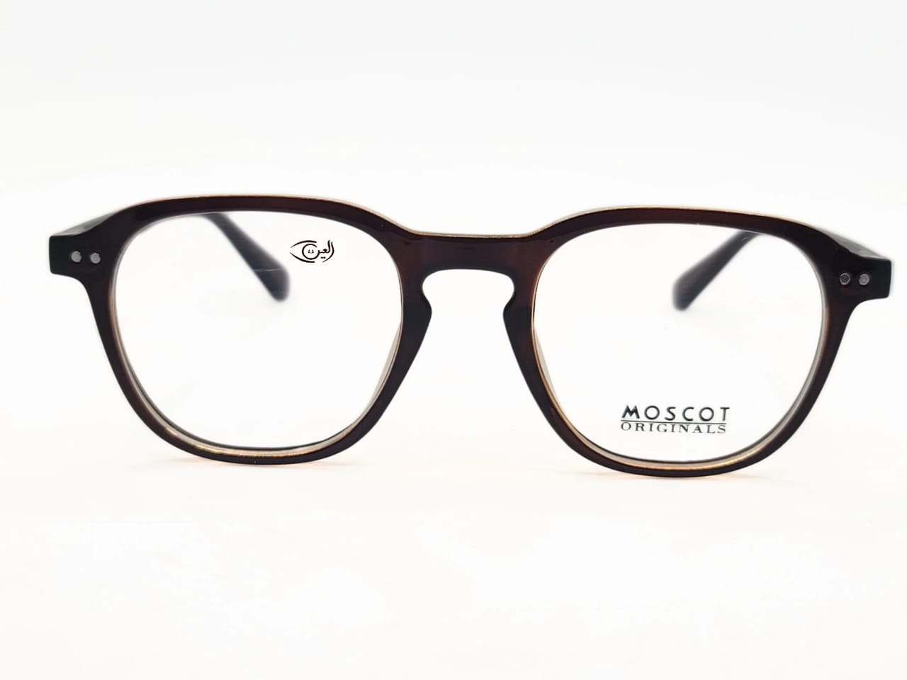 Moscot - Dark Brown - Unisex - Plastic TR - Hexa Round - Wide - Eyewear