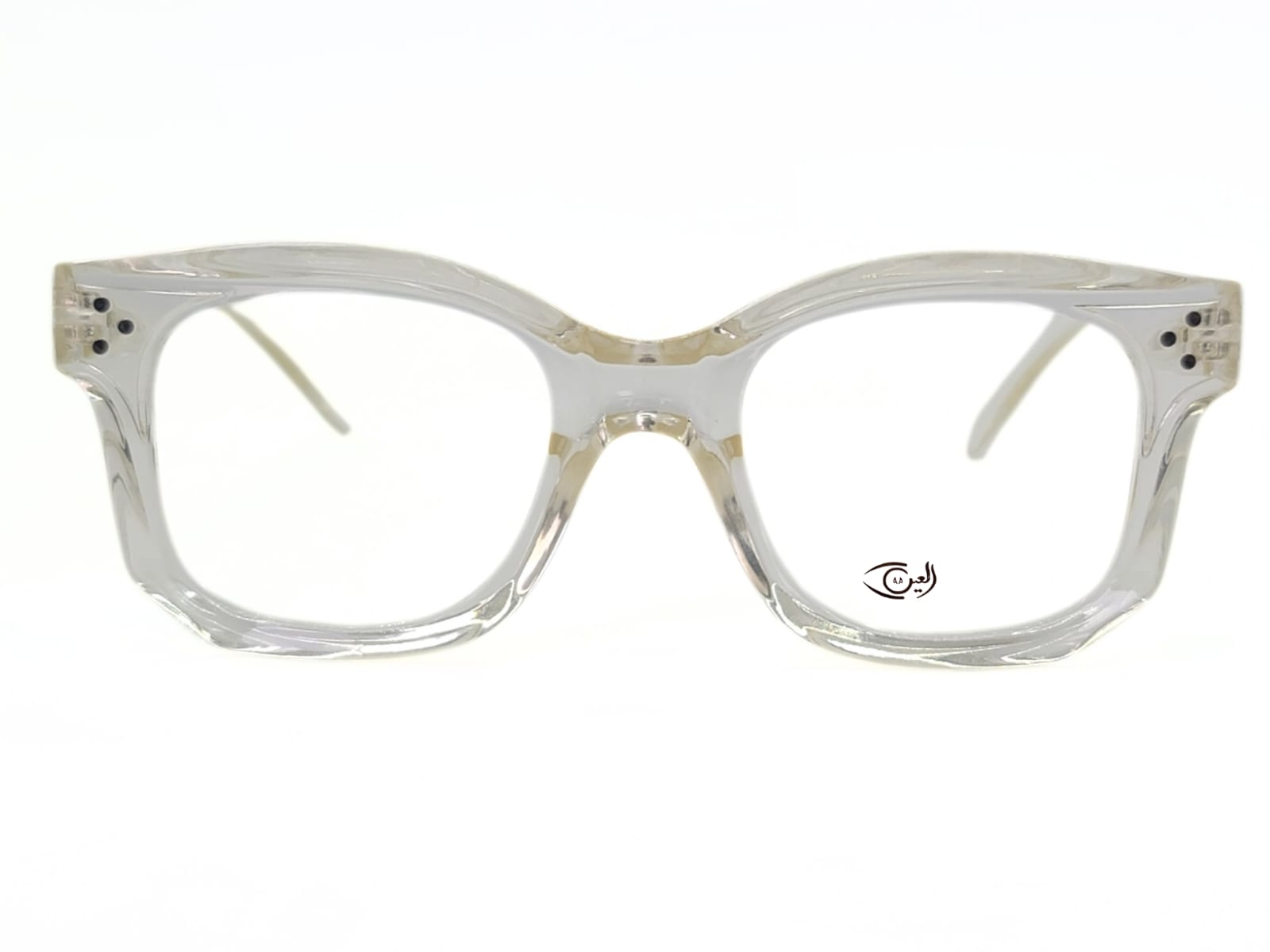 Designer - Transparent - Female - Plastic  - Hexa Round - Medium - Eyewear