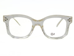 Designer - Transparent - Female - Plastic  - Hexa Round - Medium - Eyewear