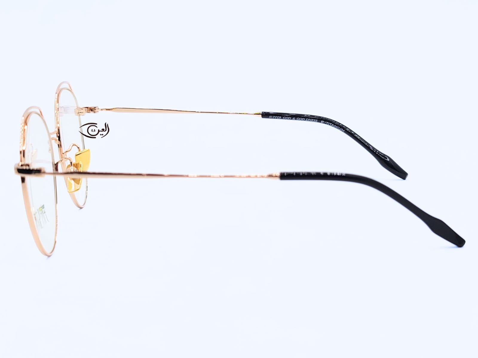 Designer  - Golden - Female - Metal - Round - Eyewear