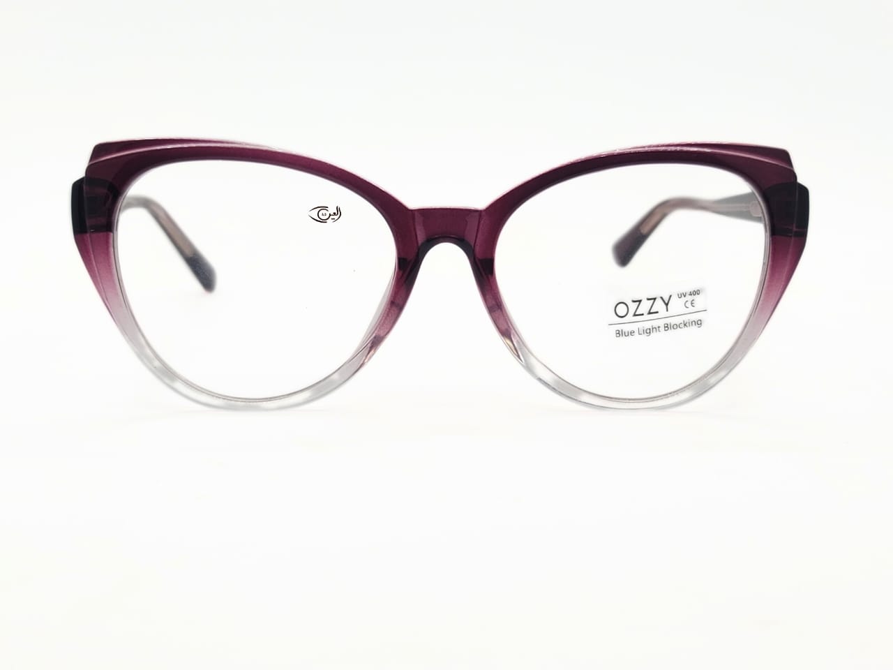 Designer - Double Purple - Female - Plastic Sheet - Cat Eye - Medium - Eyewear